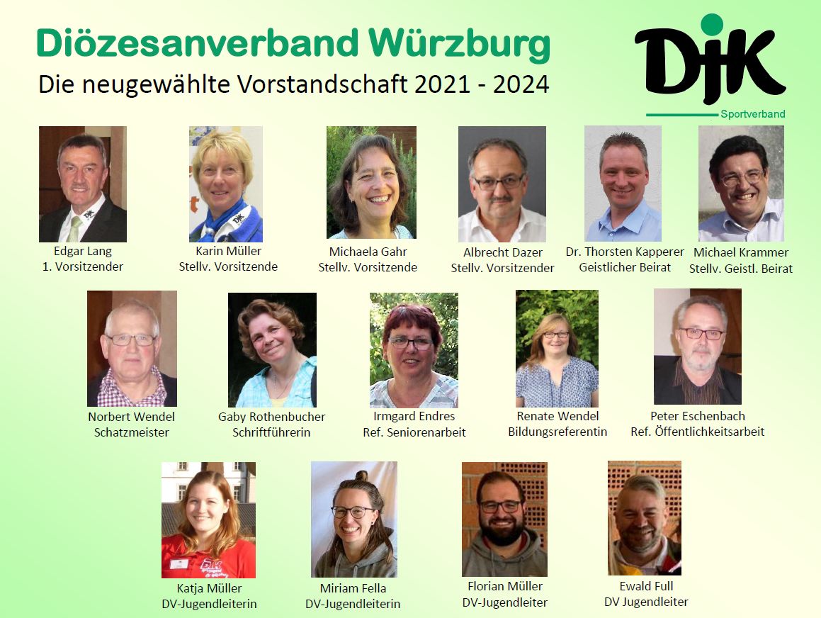 Vorstandschaft des DJK DV Würzburg
